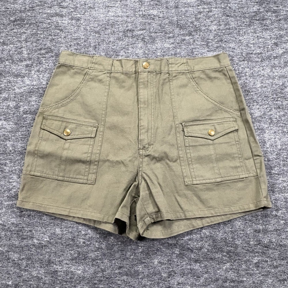 VTG Britannia Shorts Men’s 34 Olive Green Cargo Utility Military Style 90s