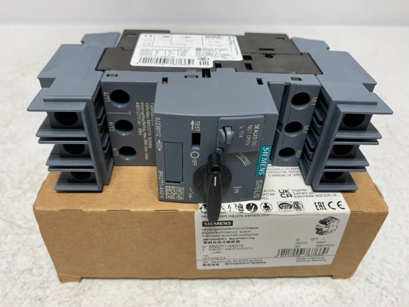 Siemens 3RV2711-4AD10 Motor Protection Circuit Breaker 15A 3-P 690V