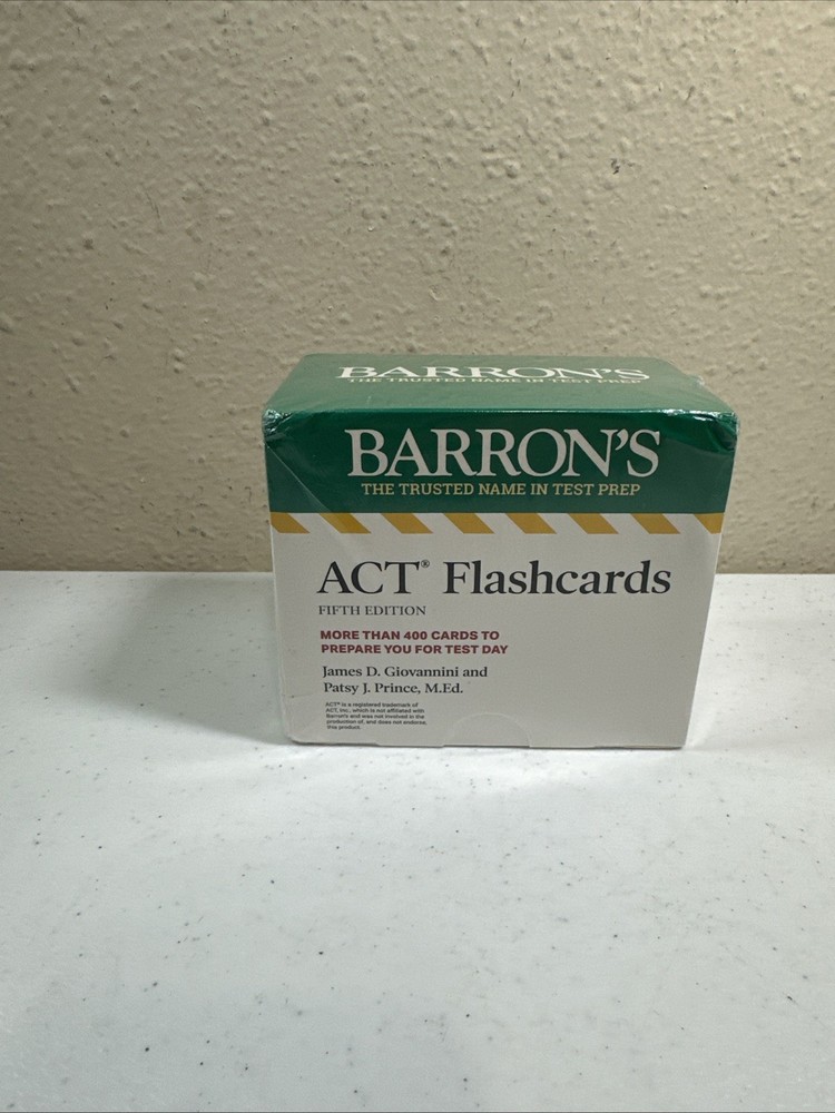ACT Flashcards, Fifth Edition: Up-to-Date Review by James D. Giovannini Cards Bo
