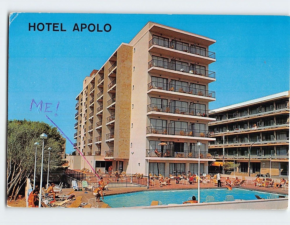 Postcard Pool View Hotel Apolo Mallorca Spain