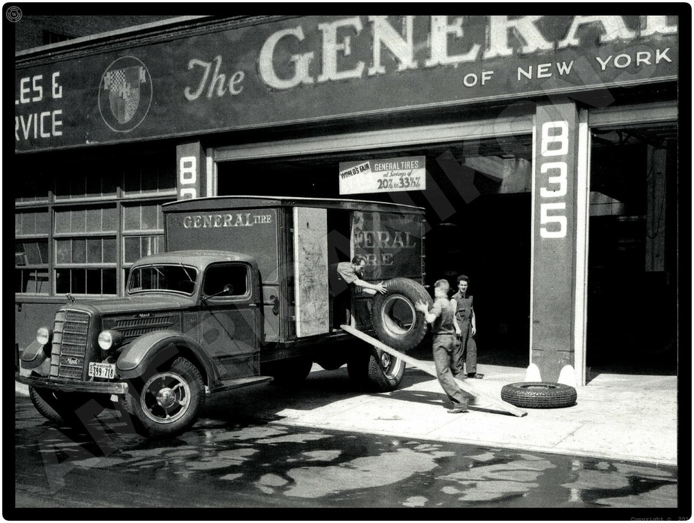 Mack Trucks New Metal Sign: General Tire Service Dealership, New York City