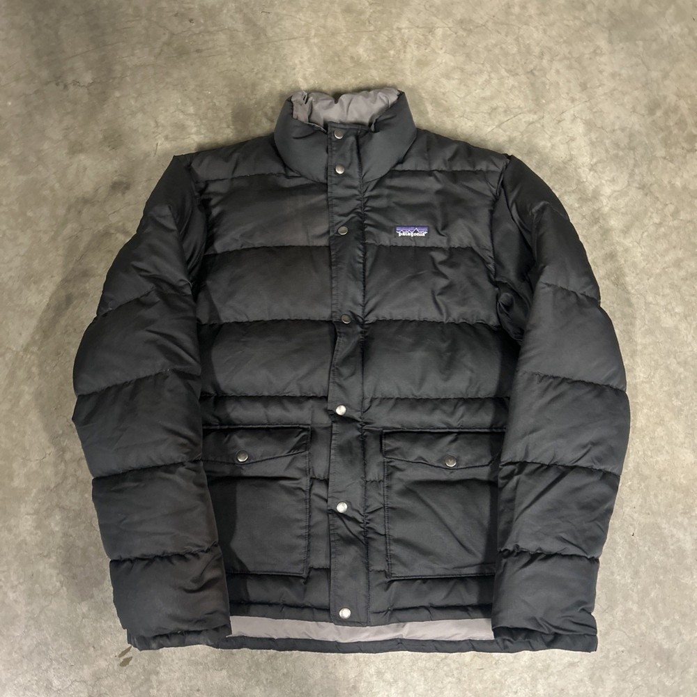 READ Patagonia Mens Jacket Medium Puffer Down Filled Slingshot