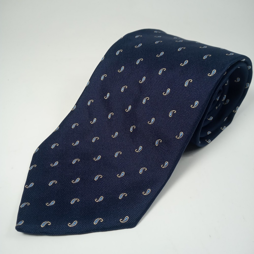 Brooks Brothers Tie Mens USA Makers Woven Silk Paisley 58