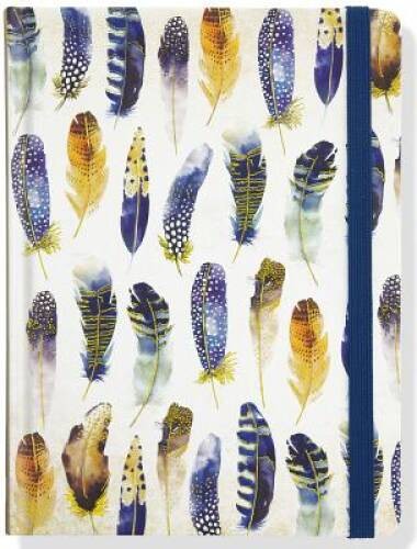 Watercolor Feathers Journal (Diary, Notebook) - Hardcover - GOOD