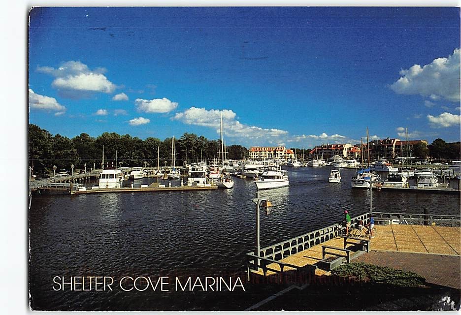 Postcard Shelter Cove Marina Hilton Head Island South Carolina USA
