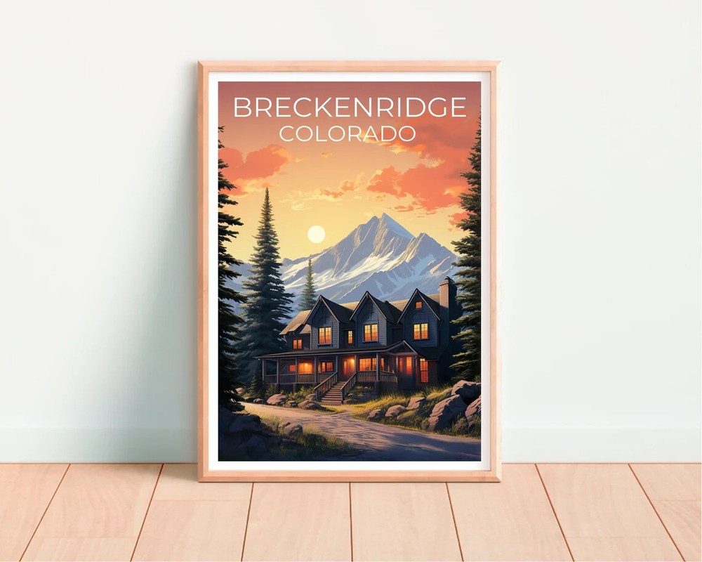Breckenridge Art Poster Premium Quality Choose your Size