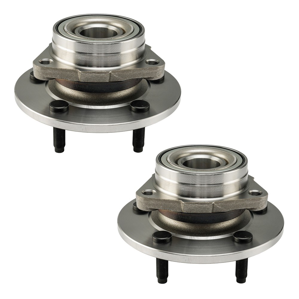 2000-2001 Dodge Ram 1500 4WD Non-ABS Front Wheel Bearing & Hub Assembly Pair