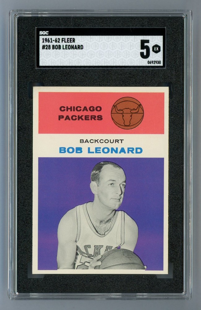 1961 Fleer #28 Bob Leonard SGC 5 EX #0692930