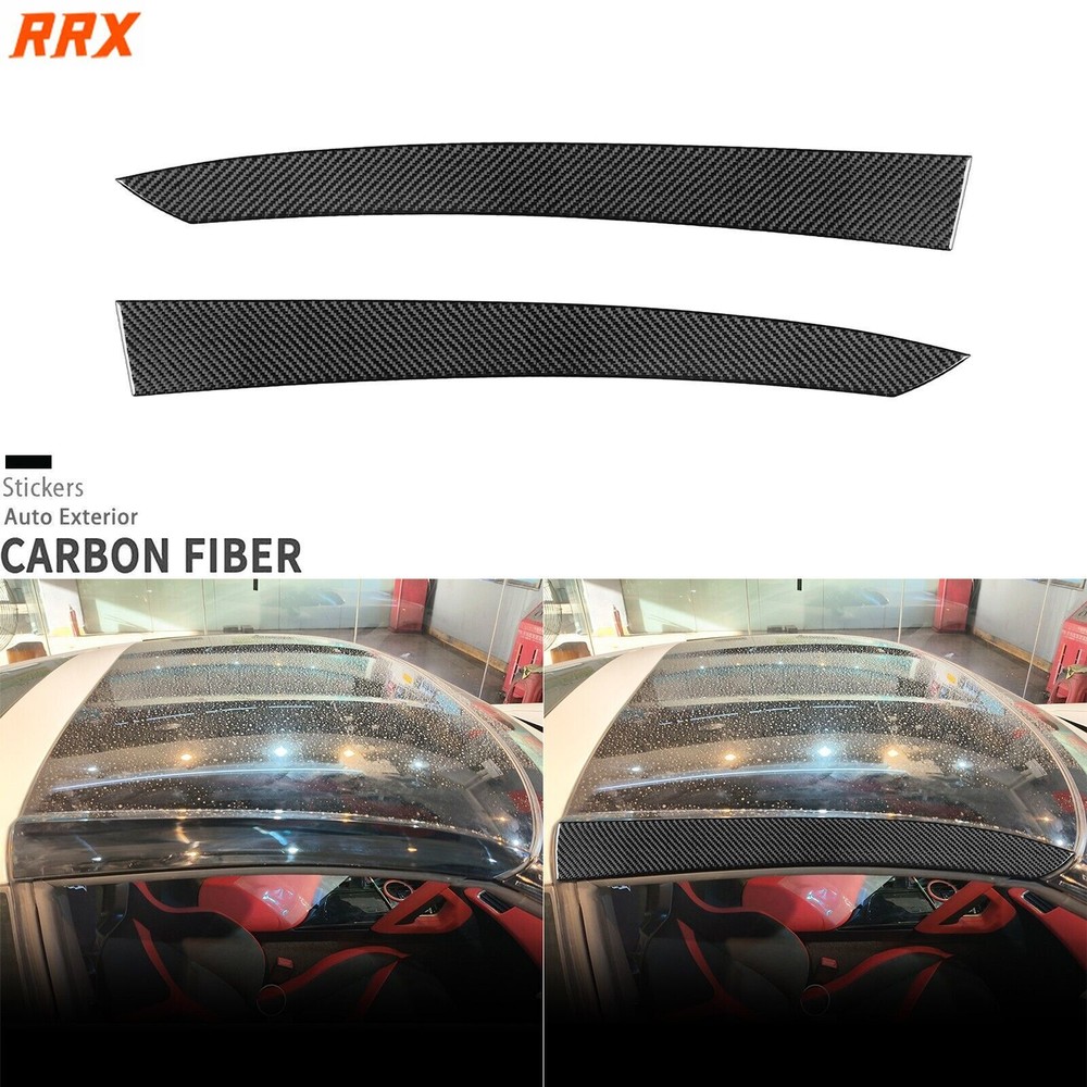 Real Carbon Fiber Exterior Car Roof Side Cover For Chevrolet Corvette C7 2014-19