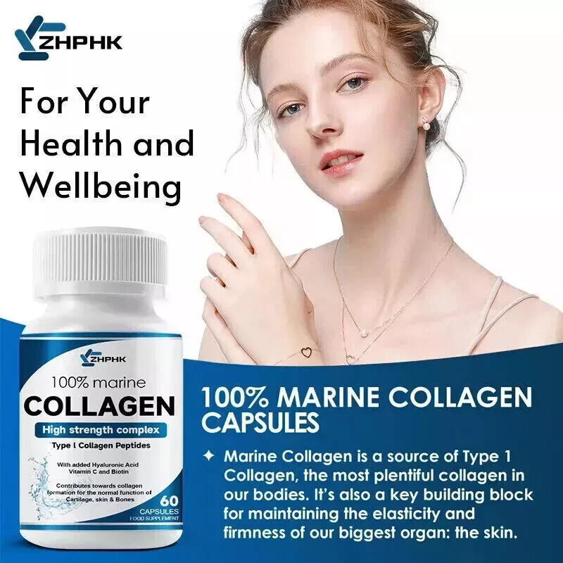 Marine C 1200 mg Colageno Marino Cholesterol Pure Collagen Hidrolizado Pack of 1