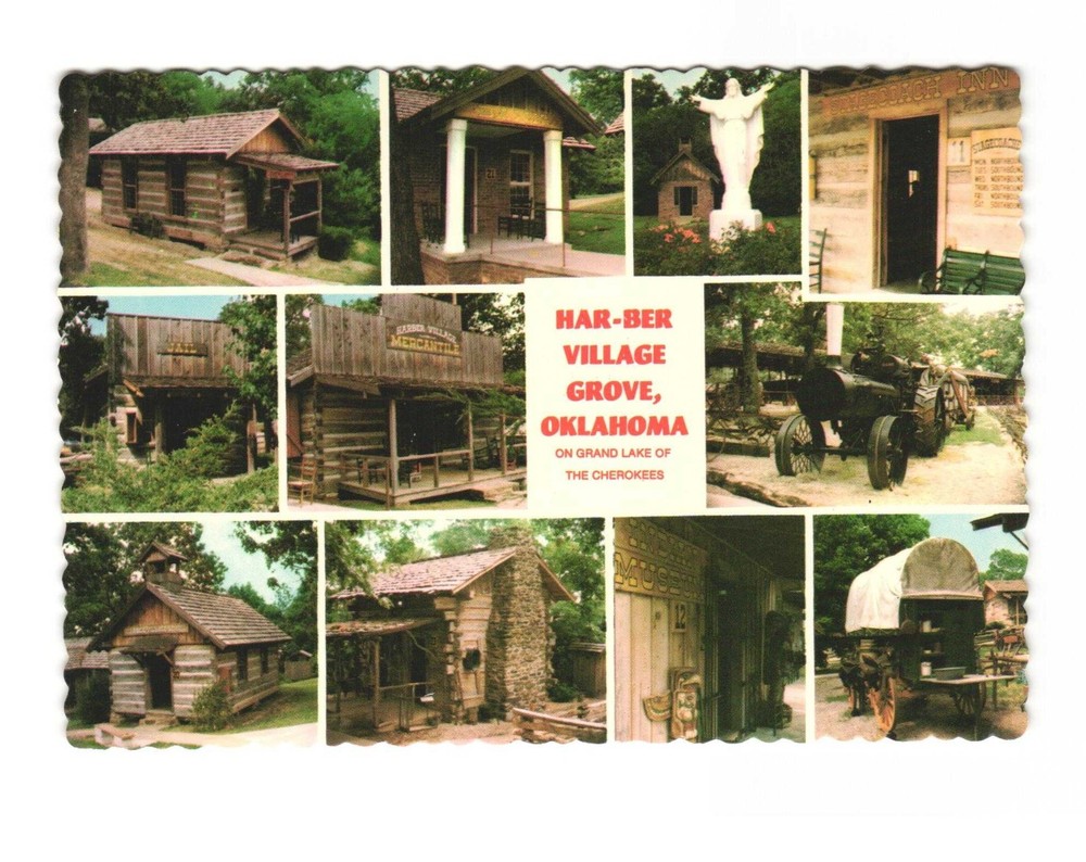 HAR-BER Village Grove OK on Grand Lake of the Cherokees VTG postcard UNP