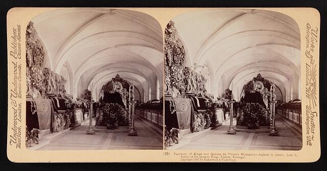 Pantheon of kings and queens,St. Vincent Monastery, Luiz I., Lisbon, Portugal