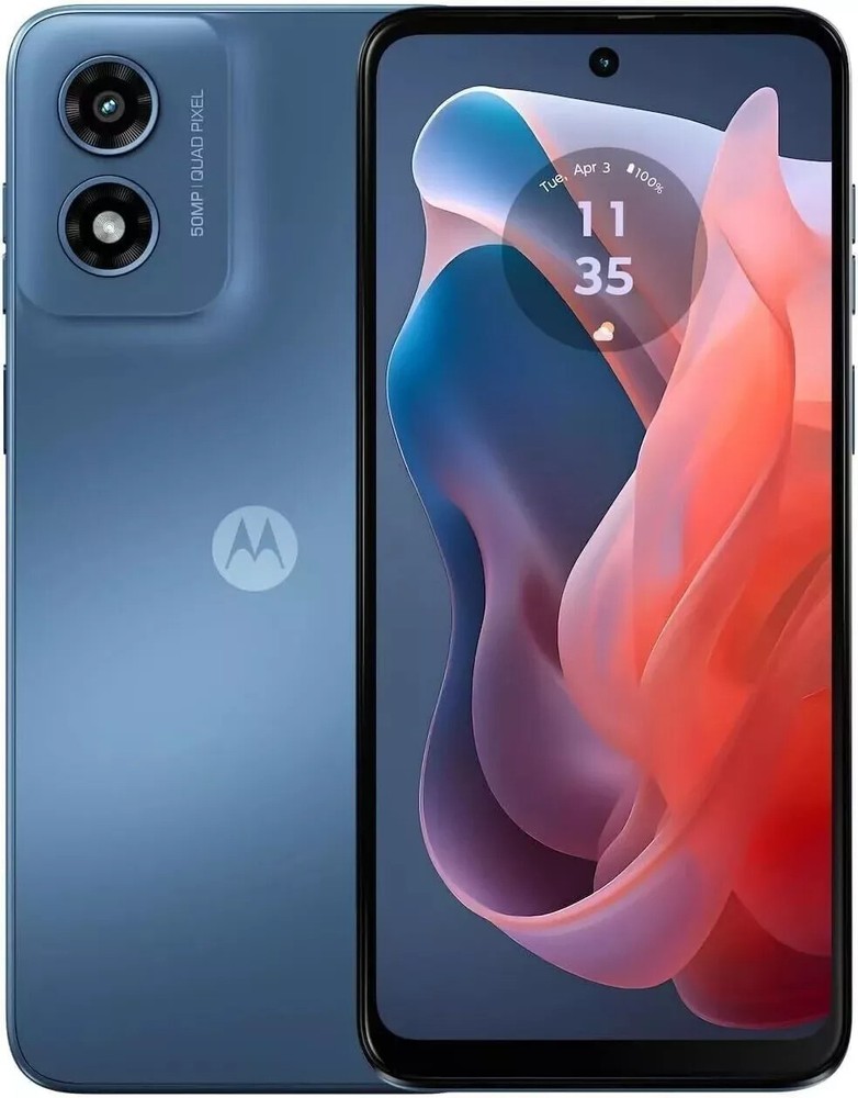 Motorola Moto G Play (2024) XT2413 64GB 4GB AT&T Prepaid Locked Blue New