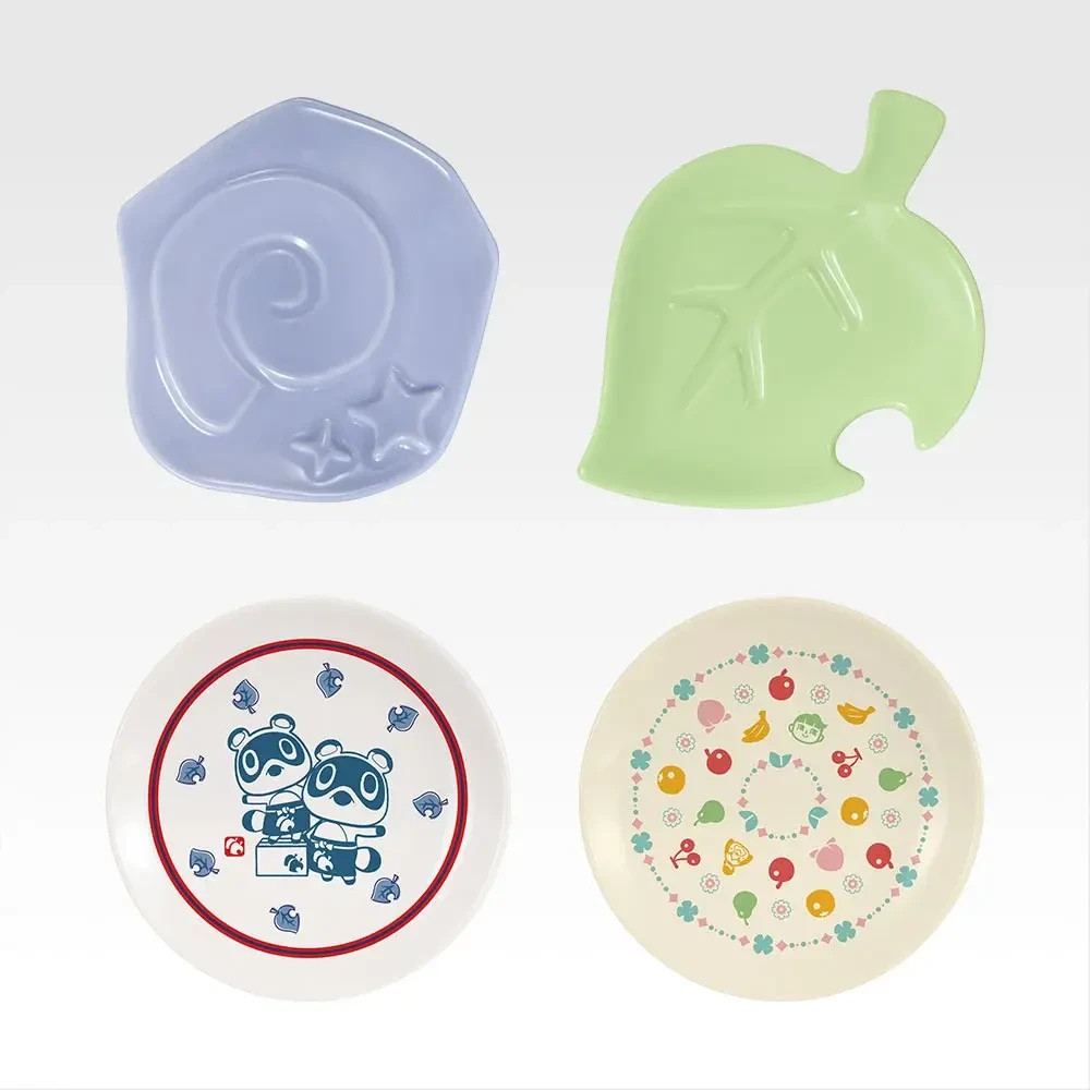 Ichiban Kuji Animal Crossing E Prize Mini Plate Complete Set of 4 BANDAI JAPAN