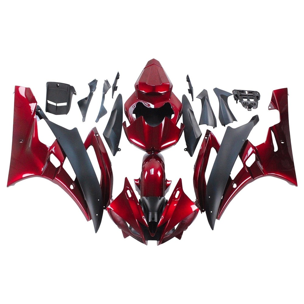 Injection Fairing Kit Bodywork Plastic ABS fit For Yamaha YZF 600 R6 2006-07