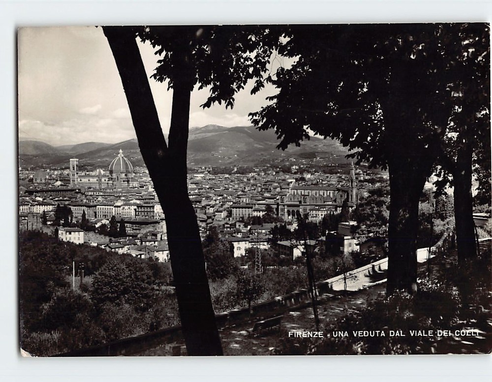 Postcard A sight From Viale Dei Colli Florence Italy