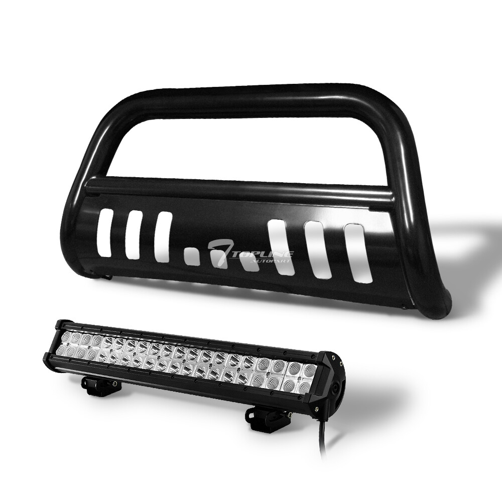Topline For 1992-1999 Suburban/Tahoe/Yukon Blk Bull Guard With 120W CREE LED Bar