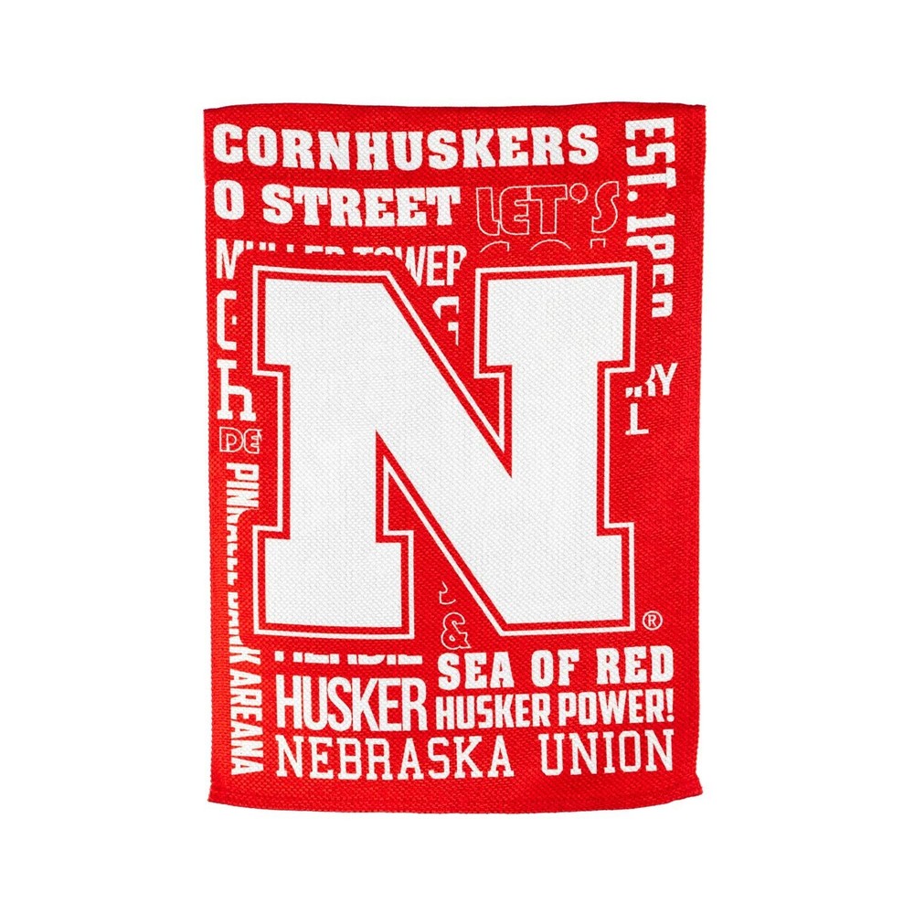 University of Nebraska Cornhuskers Premium Double Sided Garden Flag Banner