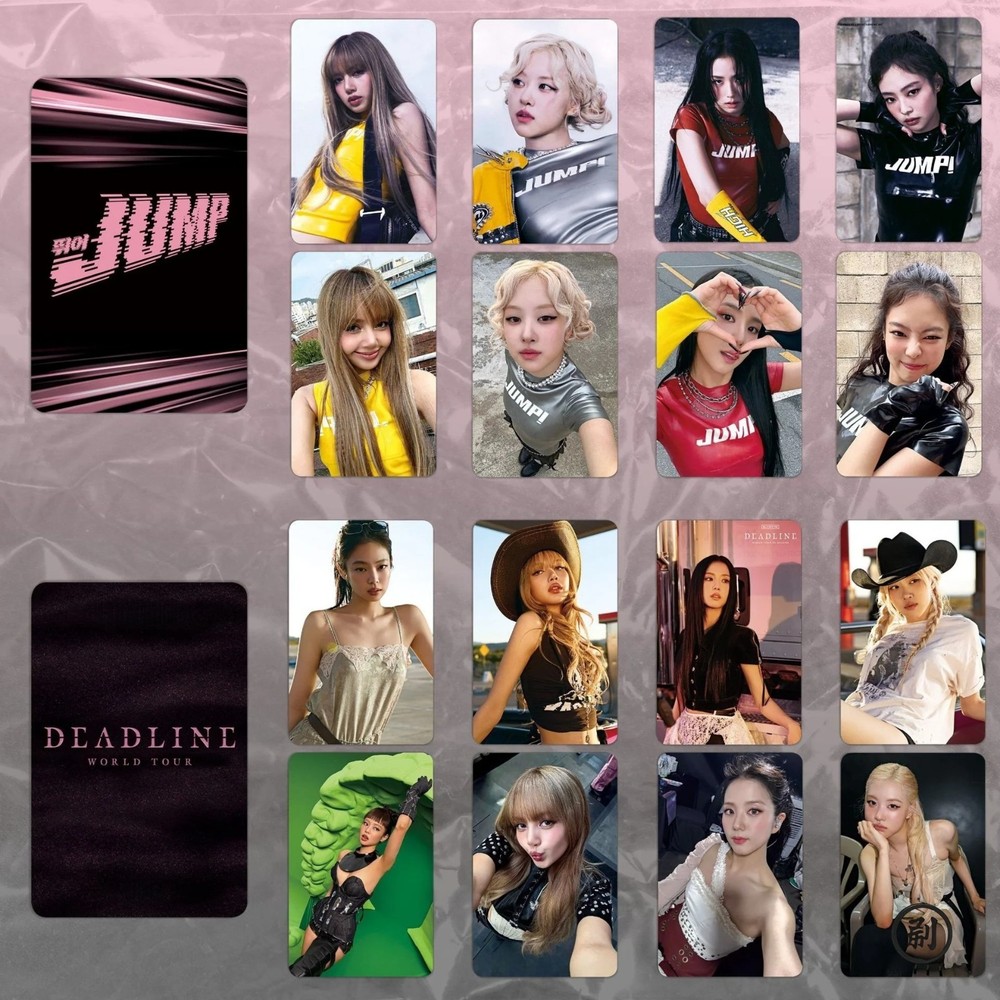 BLACKPINK Photocard Set JENNIE LISA JISOO ROSIE Jump Album Tour Kpop LOMO Cards