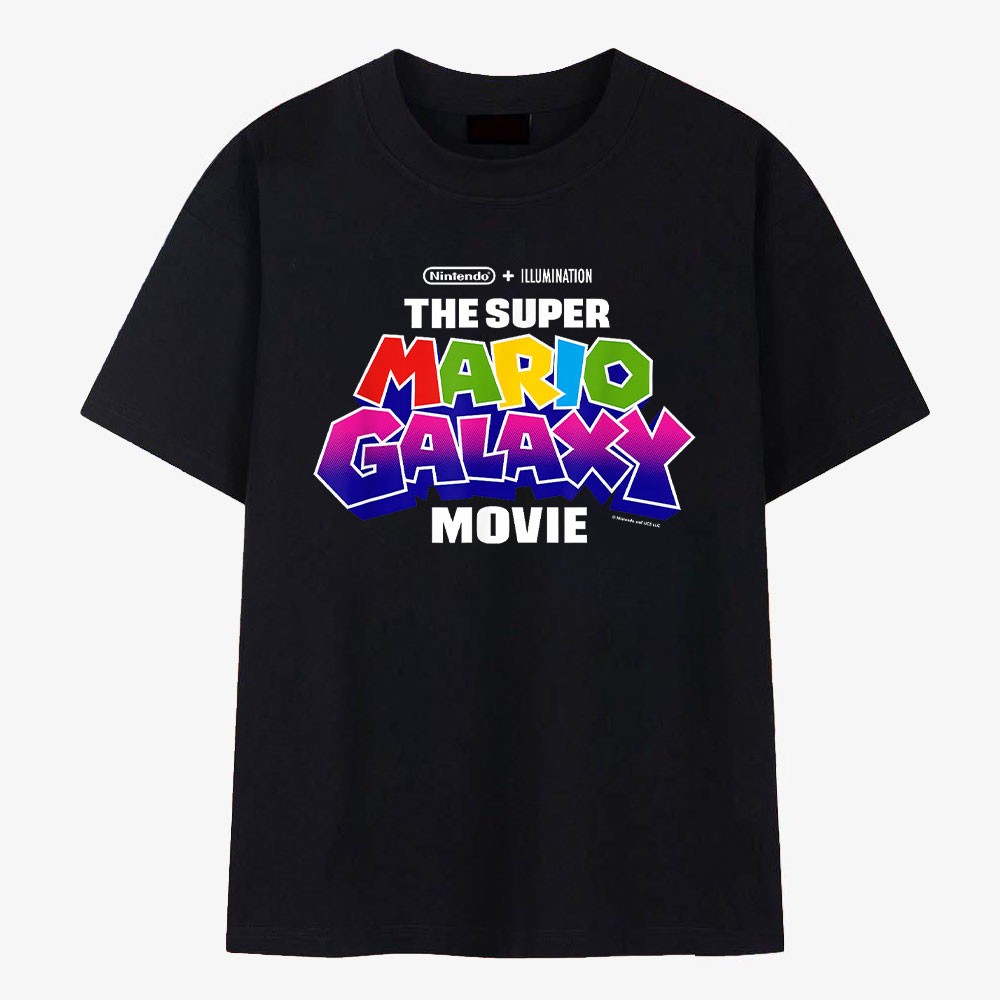 The Super Mario Galaxy Movie Logo T-Shirt S-2XL