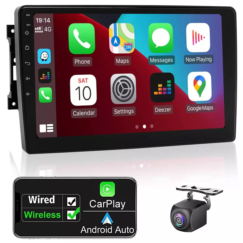 For 2009-2012 RAM 1500 2500 3500 Wifi CarPlay Car Radio GPS Stereo Android 2+32G