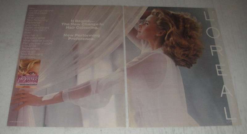 1985 L'oreal New Performing Preference Hair Color Ad - It Begins