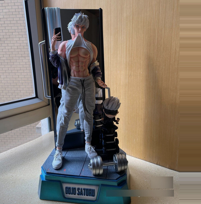 Dtalon Studio Jujutsu Kaisen Gym Gojo Satoru Resin Model In Stock H53.5cm Anime