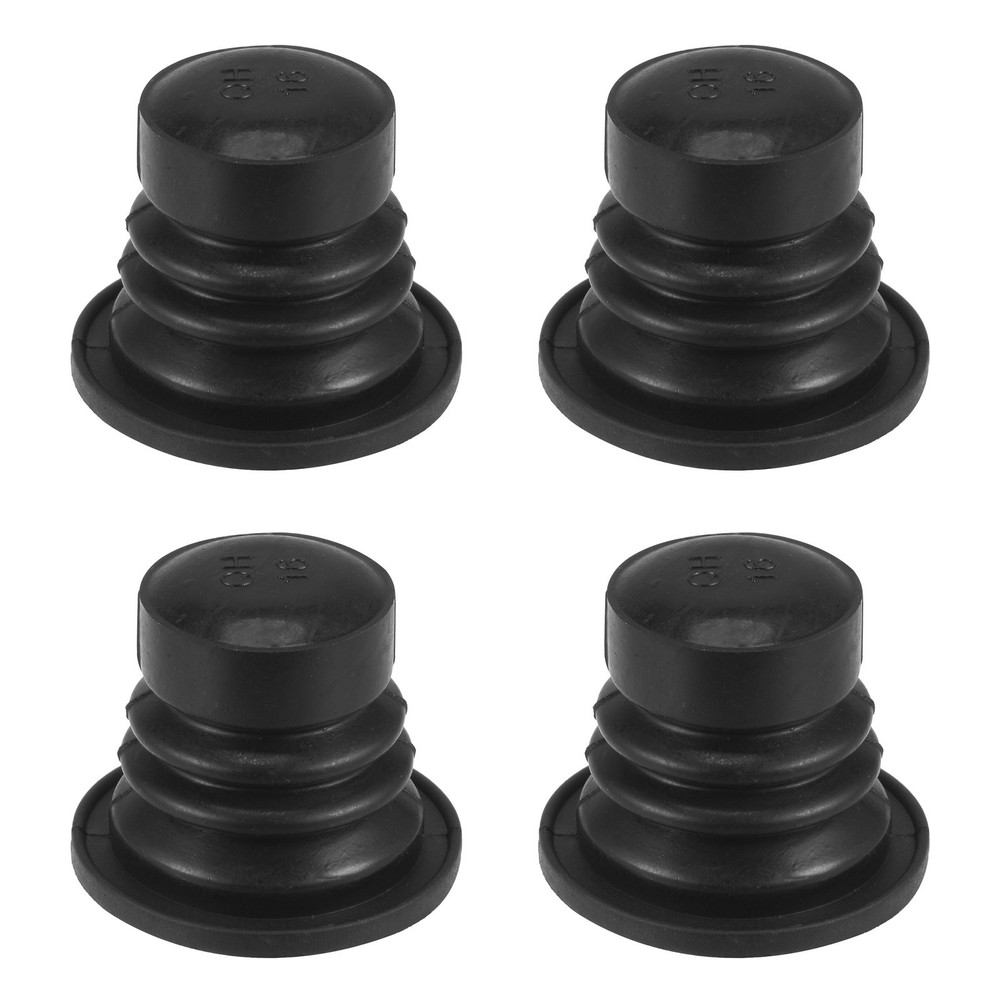 4 Pack Drain Tube Hose Seal, Silicone Plug Washing-Machine Drain (Black, 39mm)