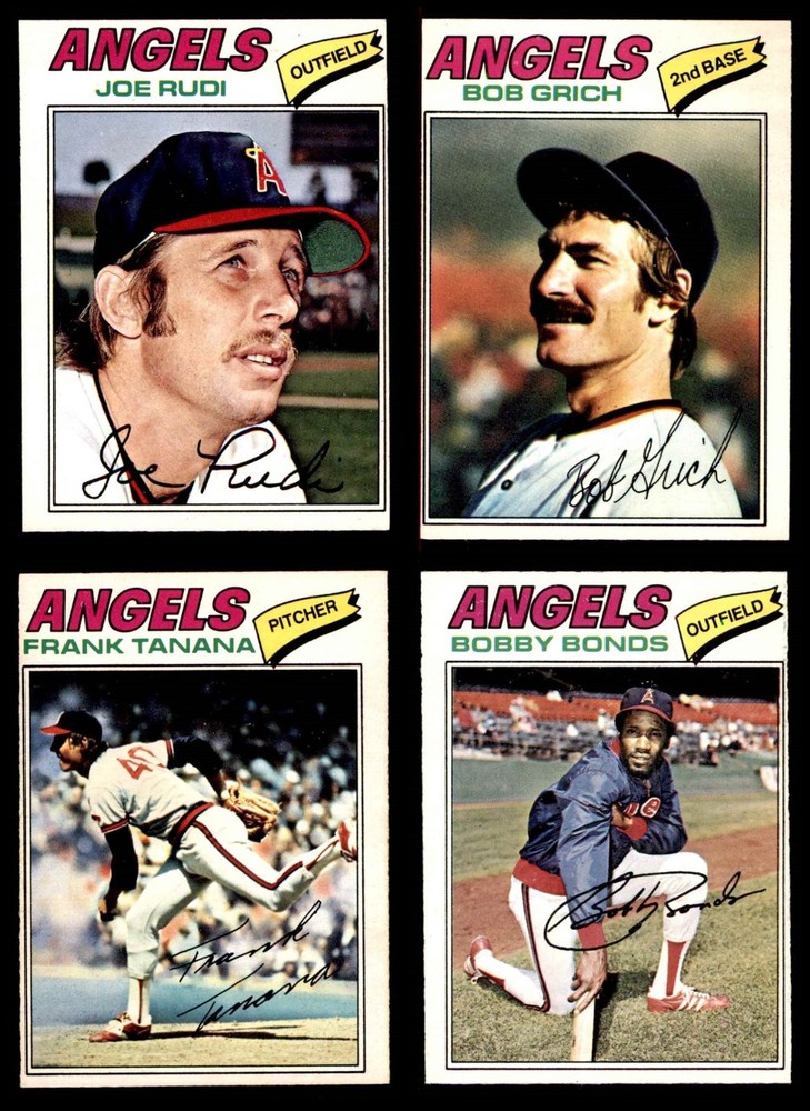 1977 O-Pee-Chee California Angels Near Team Set 3 - VG 6620320 (4 / 7 cards)