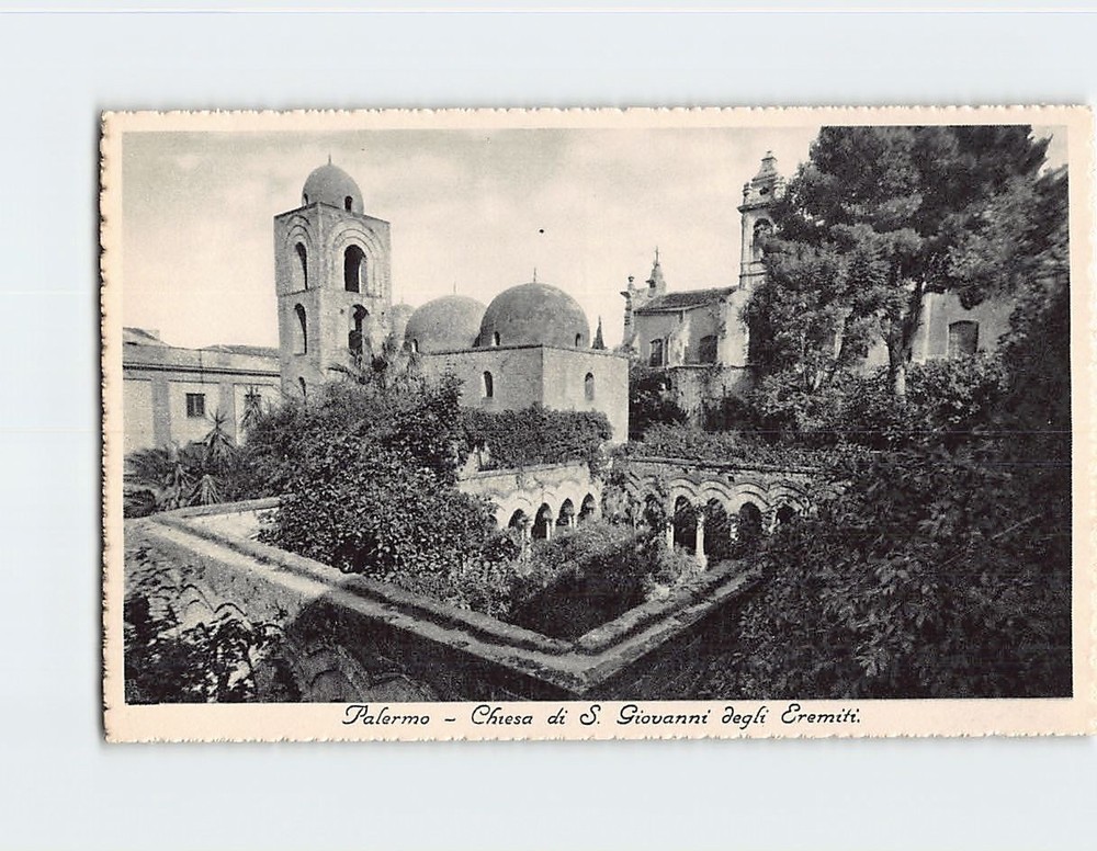 Postcard San Giovanni degli Eremiti Palermo Sicily Italy