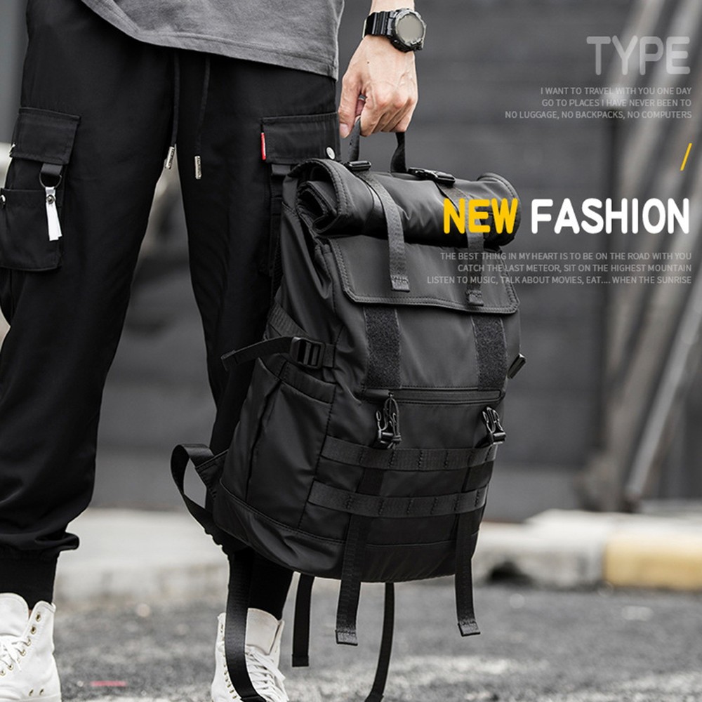 Expandable Travel Backpack Fits 17in Laptop Foldable with Multiple Pockets-image