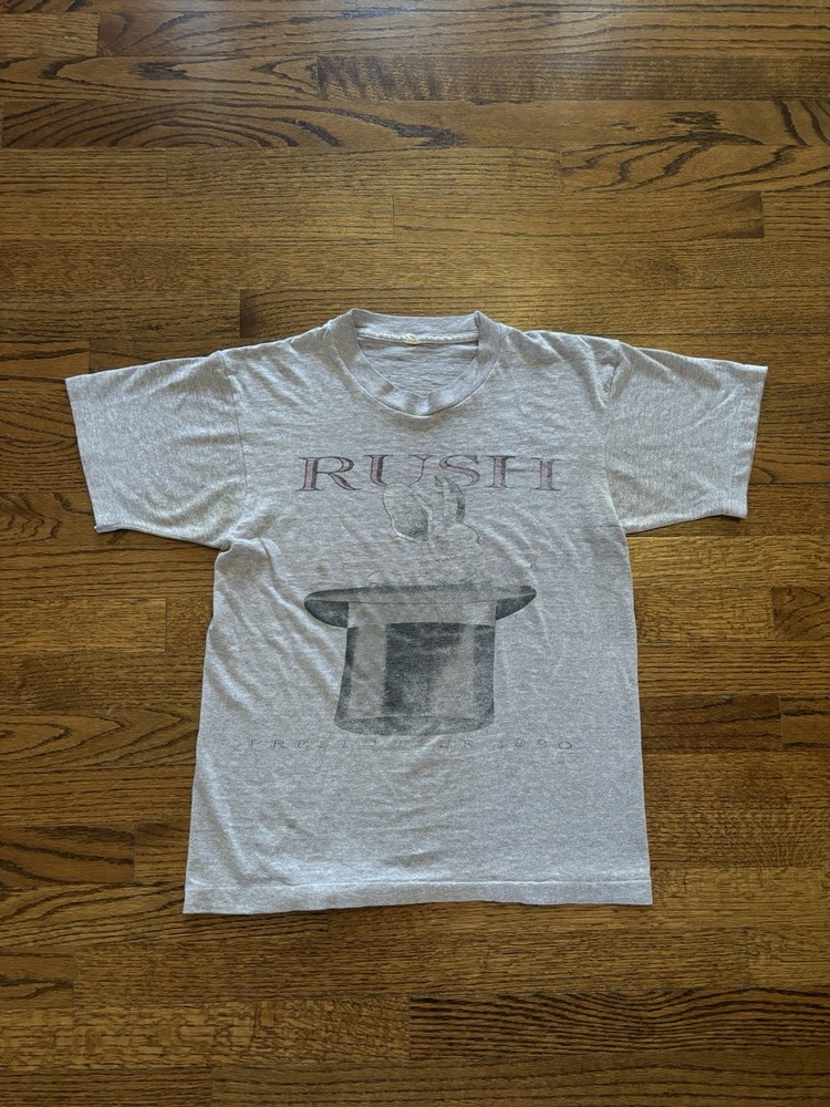 Faded Vintage 1990 Rush Band Tee Presto Tour Size Medium