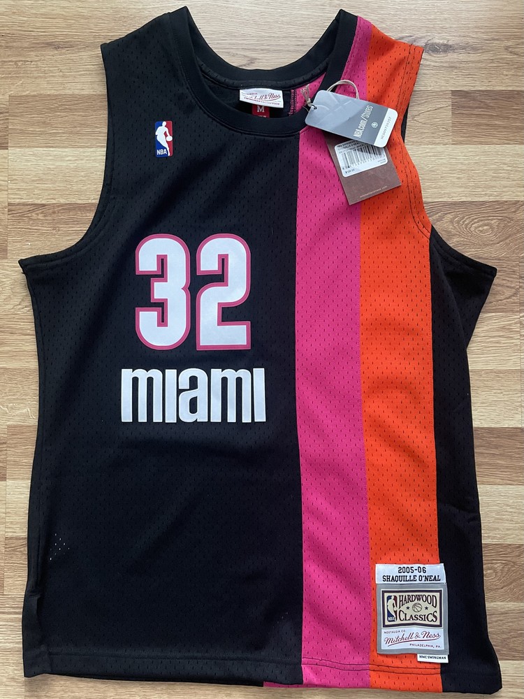 Miami Heat Throwback Floridians Jersey Shaquille O'Neal Size Medium