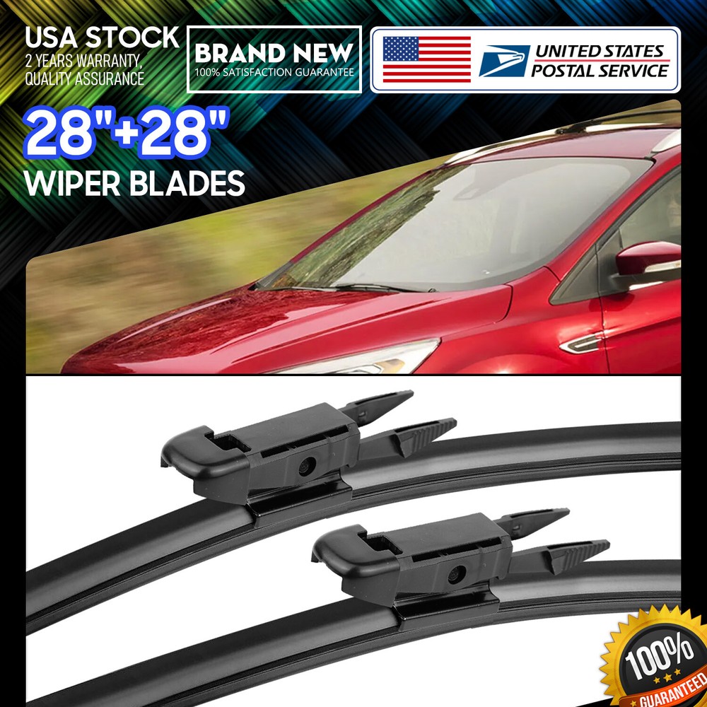 28''+28'' OEM Quality Replace Windshield Wiper Blade Pair All Season Applicable