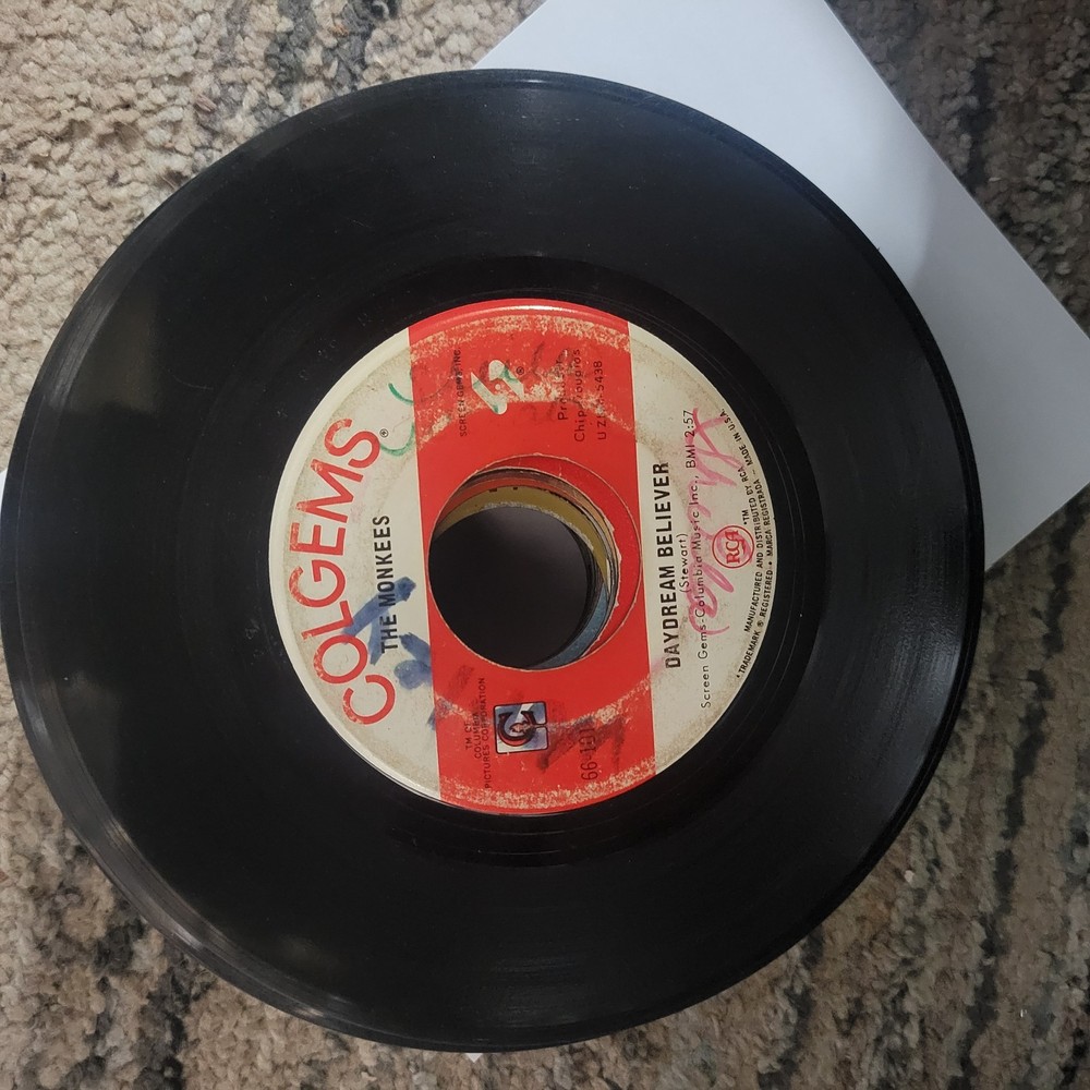 The Monkees Daydream Believer/Goin' Down' 45 RPM Vinyl Single Colgem B6