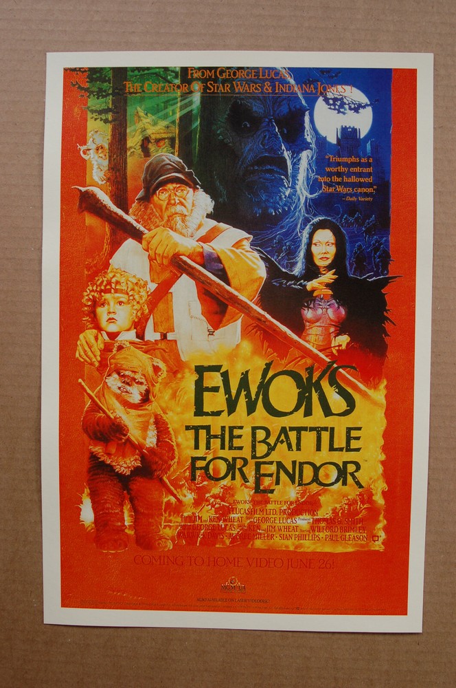 Ewoks Battle for Endor Lobby Card Star Wars Movie Poster