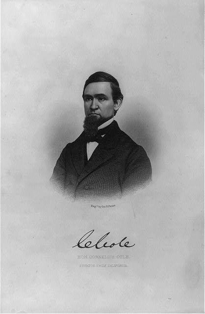 Photo:Cornelius Cole California Senator Portrait 1860s