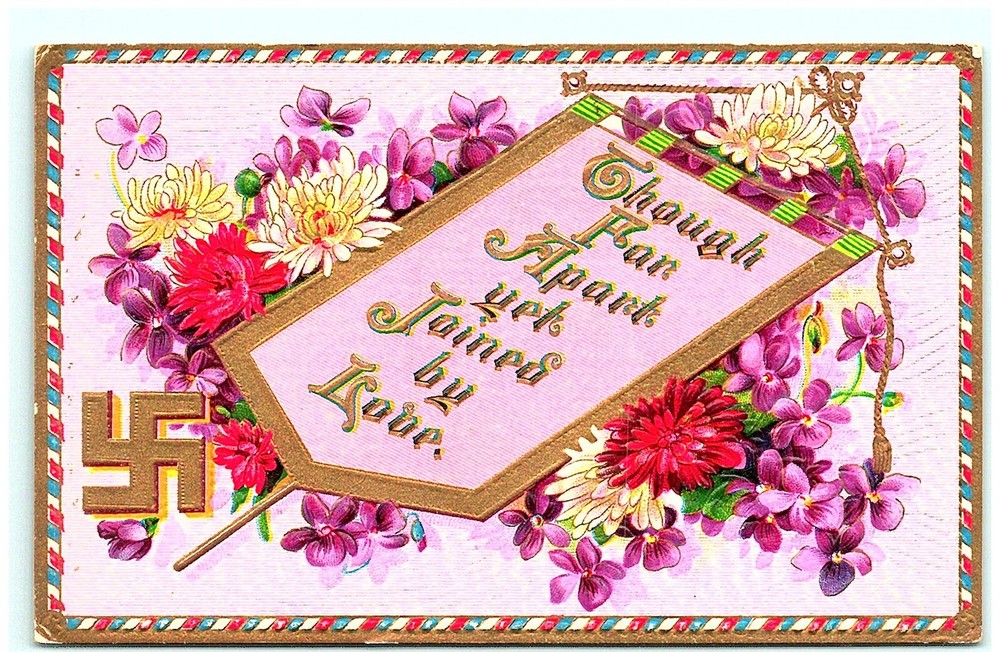 S04-5271, Good Wishes.. *1900-10S ** Postcard With Swastika Sign