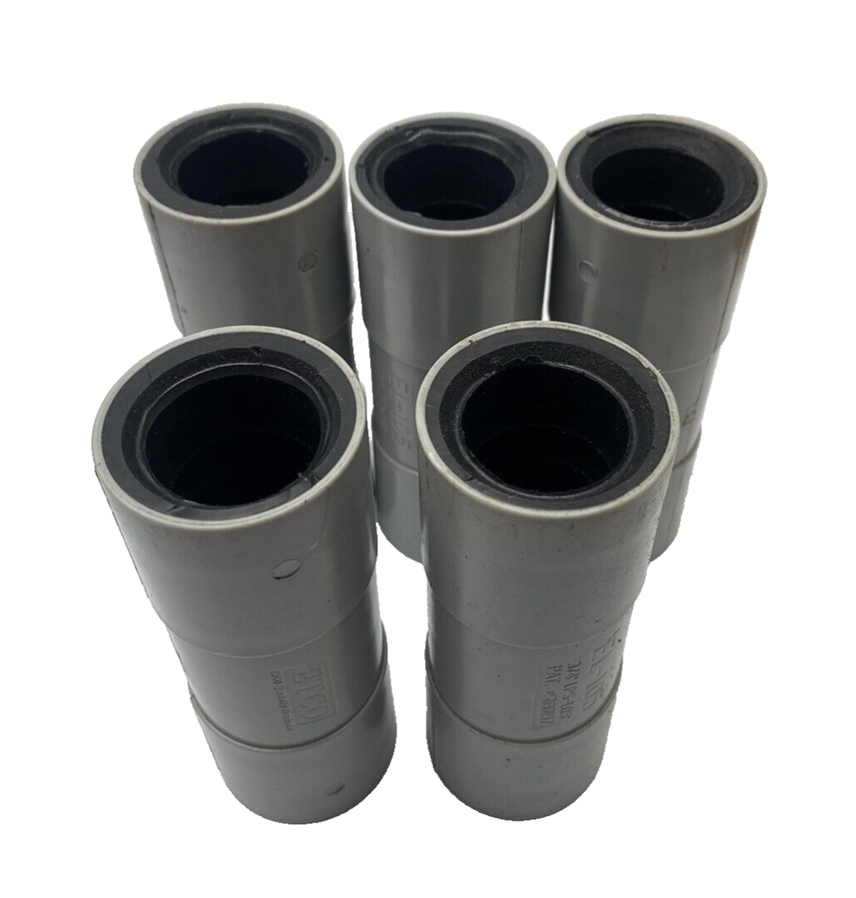 Lot Of 5, Etco EL-105 E-Loc Coupling, 3/4 in Trade IPS-1.05