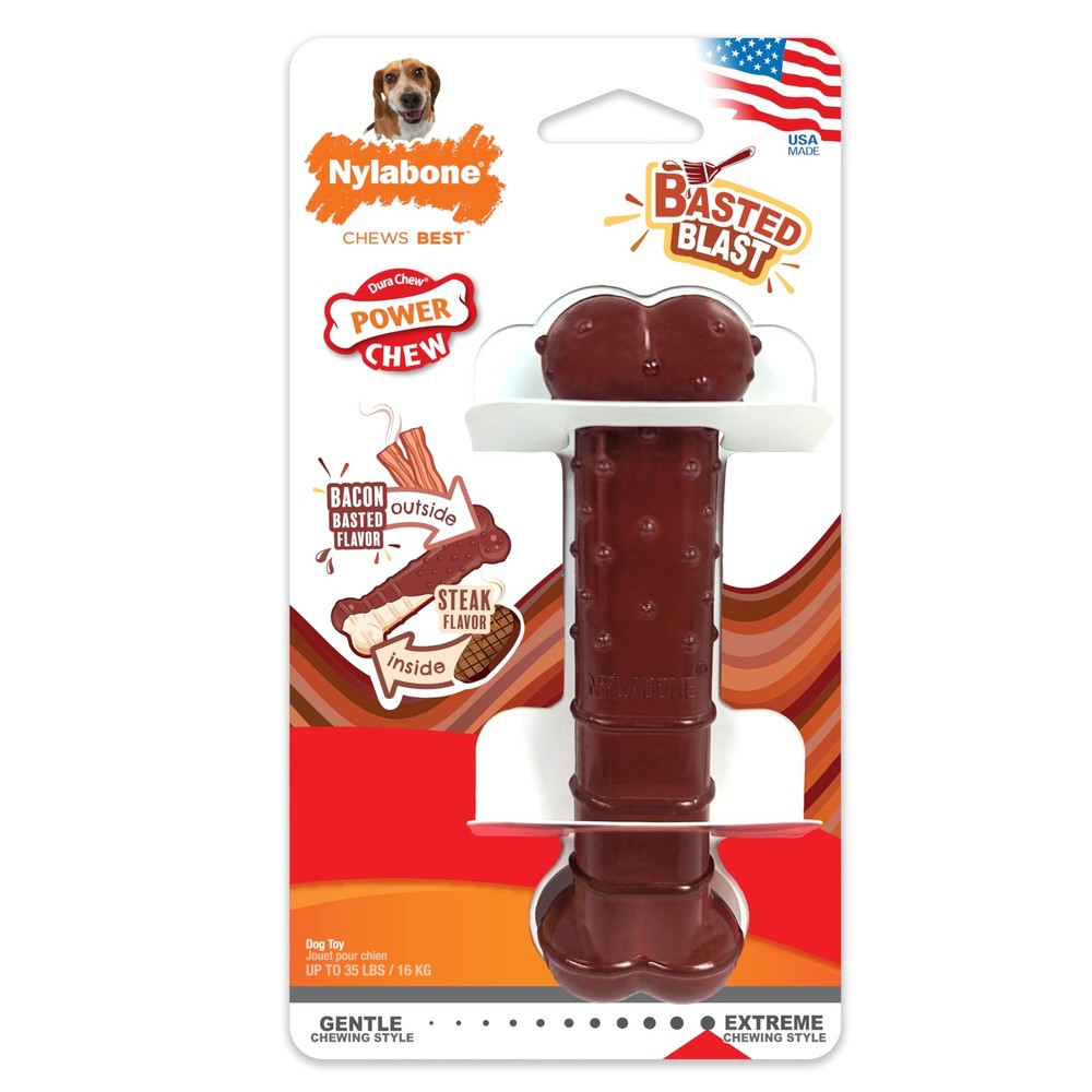 Power Chew Classic Bone Chew Toy for Dogs Durable Dog Toys for Aggressive Che...