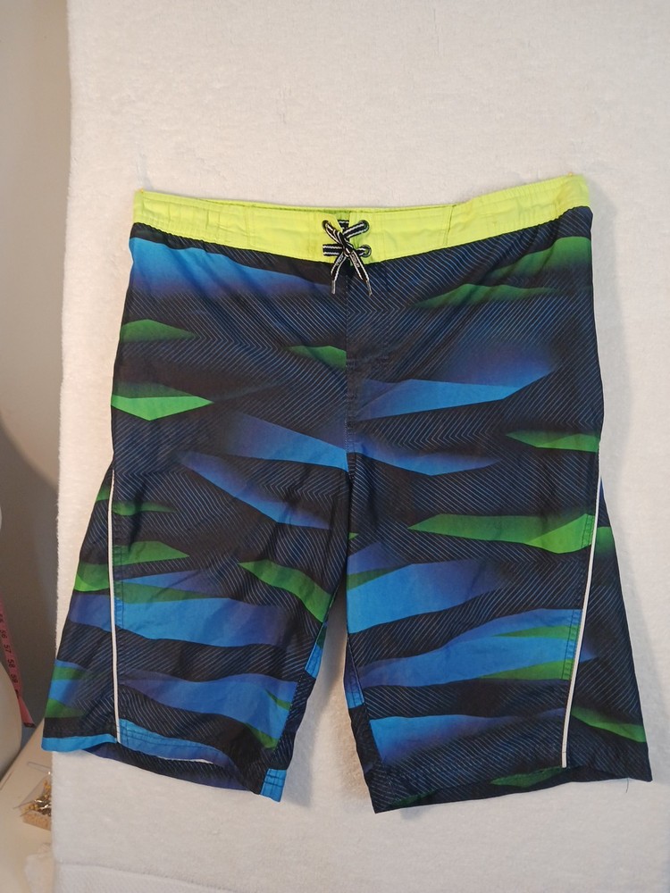 Sero Posure Man's Shorts Black Blue Polyester Sweem Actiwear Beach Size XL