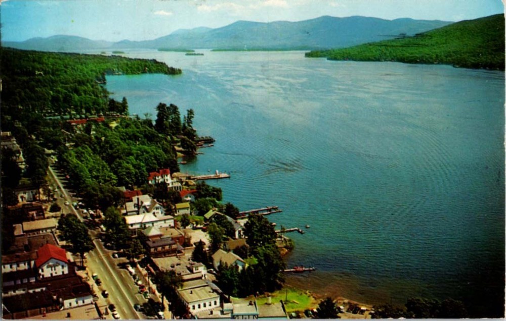 Pre-1980 AERIAL VIEW Adirondacks - Lake George New York NY m/14 BC0772