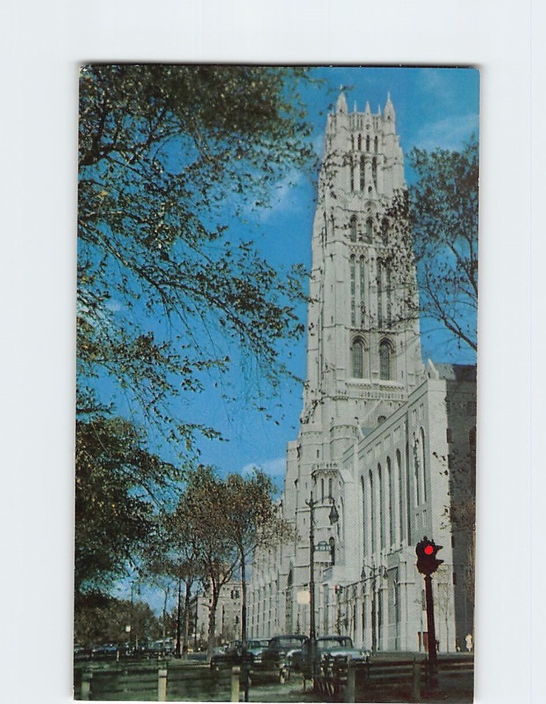 Postcard Riverside Church NYC New York USA North America