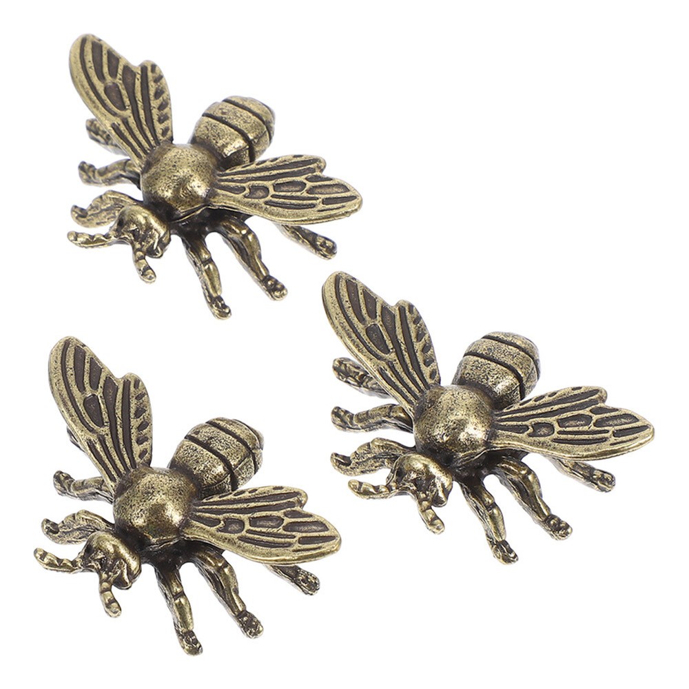 3 Pcs Statues for Home Decor Figurines Bee Daily Accessory