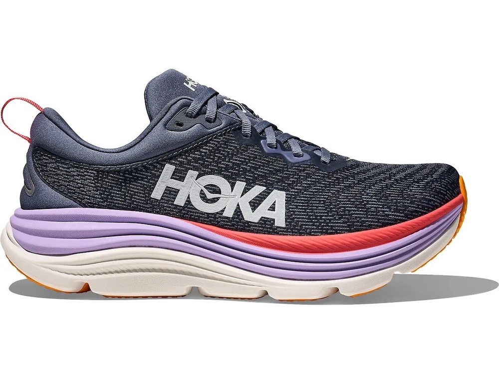 Hoka One One Gaviota 5 Womens Running Shoes Size 7.5 B Blue Purple 1134235 / ARP