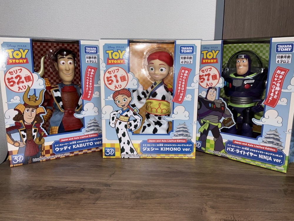 Toy Story 30th Anniversary Real Size Talking Figure Woody Buzz Jessie SetJapan Exclusive! SoldOut&NoReproduction. Rare30thAnniv!