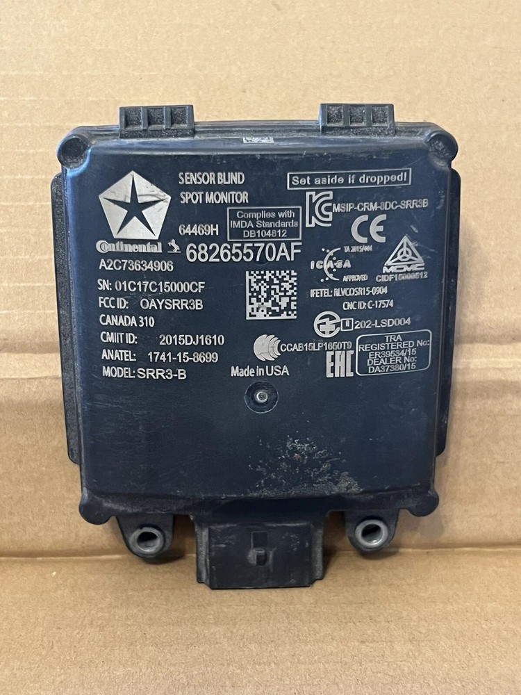 Jeep Grand Cherokee Durango Blind Spot Radar Sensor 2016-2020 OEM 68265570AF