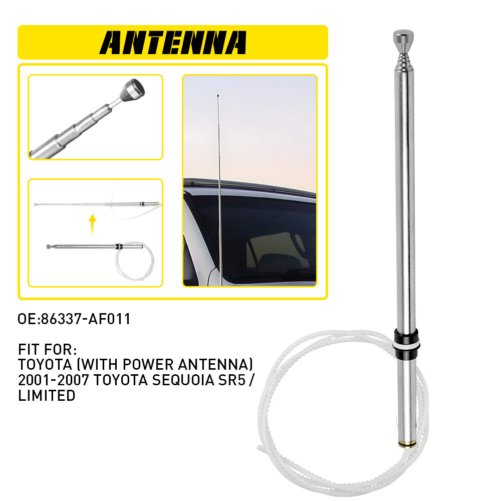 2001-2007 Toyota Sequoia Power Antenna Mast Replacement 86337AF011 S