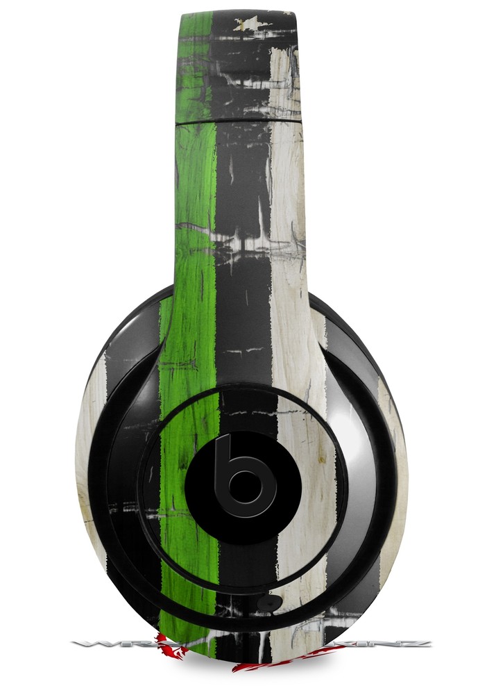Beats Studio 2 & 3 Cracked Green Line Skin – USA Flag Design – Headphones Not Included