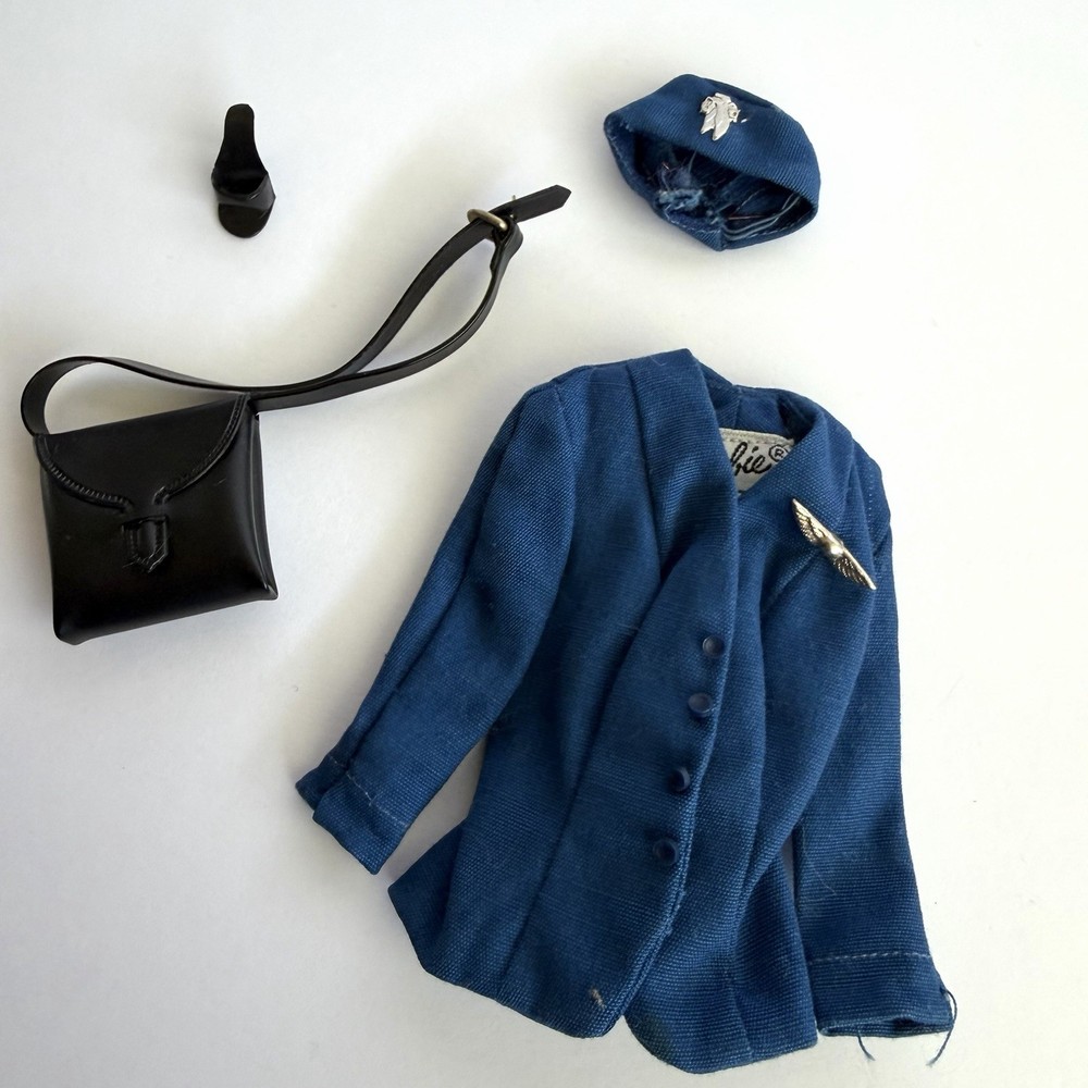 Barbie VINTAGE Incomplete AMERICAN AIRLINES STEWARDESS Outfit 1960'S
